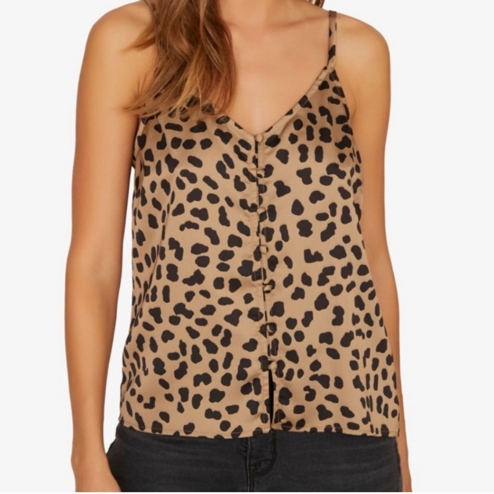 Sanctuary Leopard Print Cami Top size medium